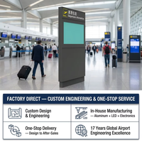 Sistema de Pantalla LCD Personalizado para Terminales FIDS de Alta Resistencia, OEM para Información y Orientación de Pasajeros en Aeropuertos y Metro