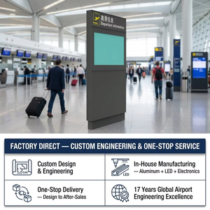 Sistema di Display LCD Personalizzato FIDS per Informazioni e Orientamento Passeggeri in Aeroporti e Metropolitane - Product Image 6