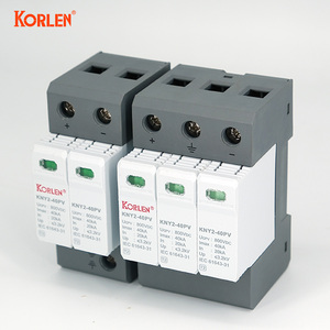 KORLEN 2P <span class=keywords><strong>DC</strong></span> 800V 20-40kA al aire libre Solar Lightning equipo electrónico dispositivo de protección contra sobretensiones SPD - Product Image 6