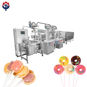 Automatic servo driven stick lollipop spiral lollipop making machine and production line