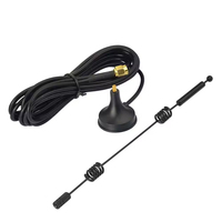 Antenne Yagi directionnelle 3,8 dBi 3 bandes 2,4G-5,8G avec montage intégré mâle et base magnétique pour routeur, caméra, amplificateur de signal