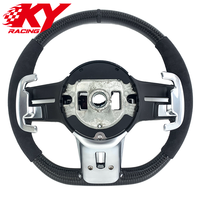 Volant en cuir et fibre de carbone personnalisé pour Mercedes Benz Classe C C300 C200 C180 C260 C43 C63 W212 W222 W464 W205 W204