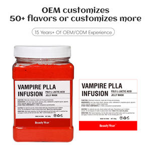 Masker Wajah Salon kualitas terbaik 650g kustom Label pribadi 50 rasa jeli tanah liat masker wajah alami kupas bubuk masker wajah Jelly - Product Image 4