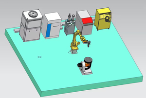 Kuka <span class=keywords><strong>6</strong></span> Trục Cánh Tay <span class=keywords><strong>Robot</strong></span> Laser Ốp Thiết Bị Với 6000W Raycus Sợi Laser Cho Lớp Phủ Kim Loại Cho Tinh Thần - Product Image 6