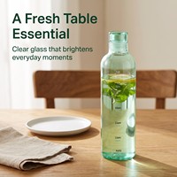 Bouteille d'eau réutilisable en verre borosilicate transparent avec couvercles, 360ML, 550ML, 1000ML, personnalisable, pour garder au frais