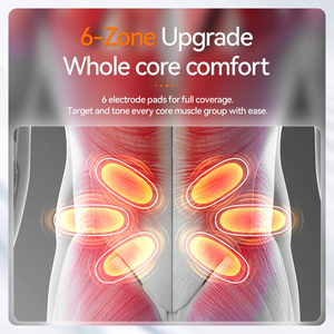 Masajeador de cintura personalizable con compresión caliente, cinturón de masaje abdominal con pulsaciones, masaje moldeador corporal, masajeador abdominal con calor. - Product Image 4