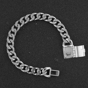 Cadena de Eslabones Cubanos de Acero Inoxidable Resistente para Hombre y Mujer, Diseños Personalizados al por Mayor, Cadena Hip Hop para Hombre - Product Image 3