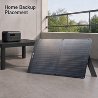 Station d'alimentation solaire LiFePO4 2500W 1920Wh à charge rapide + panneau solaire pliable 100W, générateur solaire portable pour appareils de camping