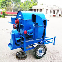 Moteur diesel de ferme Mini machine Multifonction Blé Riz Sorgho Décortiqueuses Maïs Batteuse