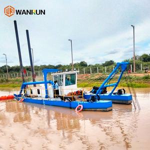 中国高効率カッター吸引浚渫船ギアボックスモーターポンプエンジン付き-ポートシーリバー浚渫用 - Product Image 6