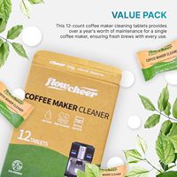 Tablettes de détartrage écologiques pour machine à café, 50-80% d'ingrédients actifs, tablettes de nettoyage efficaces pour machine à expresso