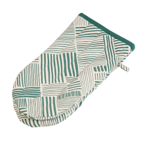 Manoplas de horno y agarraderas de algodón de primera calidad 100%-Juego extra grueso resistente al calor con diseño de bolsillo para seguridad en la cocina - Product Image 5