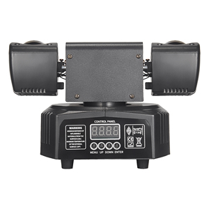Éclairage de scène professionnel, 6 lampes à LED 3W <span class=keywords><strong>3535</strong></span>, 1 stroboscope doré 10W avec laser et contrôle DMX512 - Product Image 4
