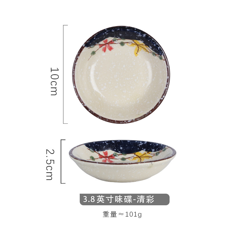 Clear-colored round dish