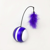 Jouet pour chat électrique LED, boule roulante qui tourne automatiquement, bâton amusant pour chat