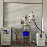 Attaches en verre revêtues, 4,5 l, avec petit refroidisseur/chauffage pour stocker le matériel