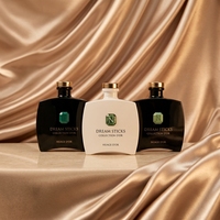 Bouteille diffuseur en verre noir brillant de haute qualité, vide, 100 ml, 200 ml, avec bouchon en caoutchouc, pour parfum et emballage cadeau