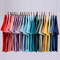 240 grammes 100% t-shirt en coton à longues fibres fabricants de vêtements blanc uni blanc unisexe femmes hommes T-shirts en gros