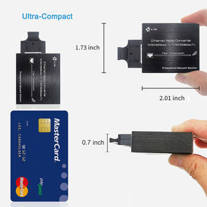 Micro-Gigabit-Glasfaser-Medienkonverter, 10/100/1000Mbps Ethernet zu SC, 1310nm SM 20km, DC 5V USB-C Betrieben, Ultra-Kompakt - Product Image 6