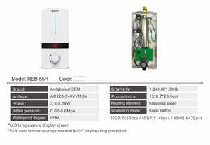 उच्च गुणवत्ता वाले इलेक्ट्रिक वाटर हीटर को बचाने के लिए उच्च गुणवत्ता वाले बिजली के पानी का छिड़काव करने वाले सबूत टैंकर रहित हीटर - Product Image 2