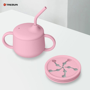 Suministros de destete LED para bebés, utensilios esenciales para comer con Placa de succión y juego de alimentación de bebé de silicona bolw - Product Image 5
