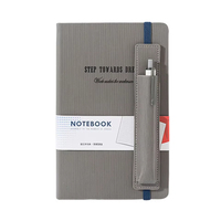Cuaderno de Tapa Dura de Cuero PU A5 al por Mayor, Diario Negro con Logotipo Personalizado, 80 Hojas, Regalo para Oficina, Escuela, Negocios, OEM, ODM