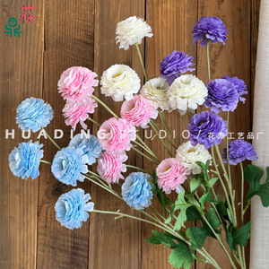 Fleurs artificielles en soie Hua Ding Studio, couleurs mélangées, faites à la main, décoration de mariage - Product Image 1