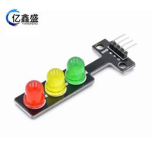 YIXINSHENG โมดูลไฟจราจร LED 5V สีแดงสีเหลืองสีเขียวตัวบ่งชี้สัญญาณสำหรับชุดการเรียนรู้การเขียนโปรแกรมอิเล็กทรอนิกส์ - Product Image 1