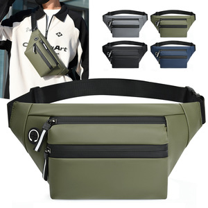 Men's Multi Functional Waist Bag Oxford Cloth Crossbody Bag For Outdoor Sports Travel Blue Gray Green Black - Product Image 4