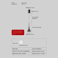 Lampe suspendue LED moderne de luxe, luminaire décoratif pour la maison, chambre, acrylique, fer, petit plafonnier, bar, hôtel, petit lustre suspendu