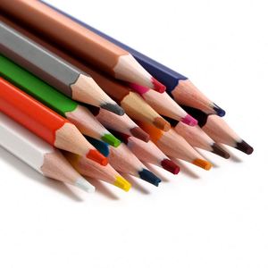 Cjx854 Crayons de couleur en bois de haute qualité de marque OEM, 12 couleurs, avec logo, pour enfants, usage scolaire, pour cadeau, peinture - Product Image 5