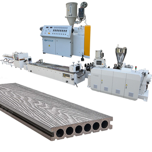 Ngoài trời PE gỗ nhựa rắn rỗng <span class=keywords><strong>WPC</strong></span> hàng rào dây chuyền sản xuất - Product Image 2