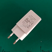 Adaptador de Cargador USB de Plástico Versión Europea, 5V 2A, Enchufe Europeo, Blanco/Negro, Salida Única, Enchufe de Viaje, 2000mA, Cargador con Luz LED USB