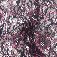 Nouveau tissu en dentelle jacquard polyester/nylon léger de haute qualité, multicolore, pour robes de mariée pour femmes