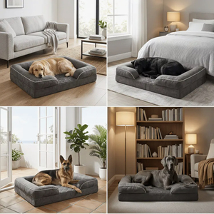 Cama Ortopédica Grande para Perros, Cama Impermeable para Perros Grandes, Cama Lavable Tipo Sofá para Perros con Bordes Reforzados - Product Image 6