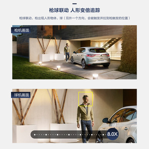 <b>Wireless</b> Wifi Camera 8X Zoom Dome Ip66 Waterproof Indoor Outdoor Surveillance With Voice Intercom And <b>Alarm</b> Function - Product Image 4