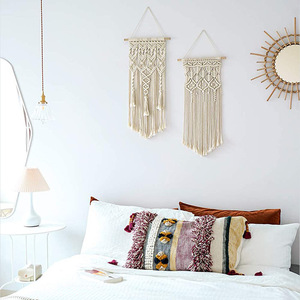 2 Piezas de Tapicería Tejida Pequeña para Colgar en la Pared, Decoración Artística Hecha a Mano, Decoración Geométrica para el Hogar, para Apartamento - Product Image 5