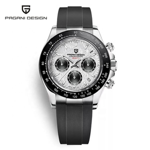 Montre-Bracelet Chronographe à Quartz Pagani Design 1664 en Acier Inoxydable, Verre Saphir, Étanche 10ATM, Mouvement Japonais pour Hommes - Product Image 2