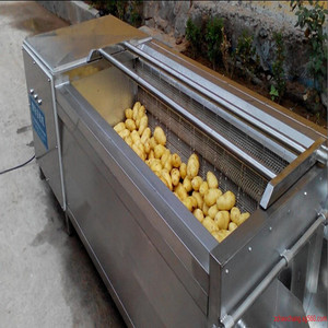 Cepillo de rodillo de limpieza y máquina de pelar/lavado de vegetales máquina <span class=keywords><strong>industrial</strong></span> de la máquina/frutas y verduras lavadora - Product Image 6