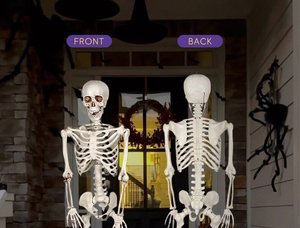 Estatuilla de esqueleto grande de Halloween, accesorio decorativo para SALA DE <span class=keywords><strong>Escape</strong></span> y decoración de fiesta de figuras fantasmales al aire libre - Product Image 6