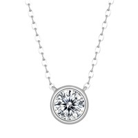 Set de 10 Collares con Colgante de Plata de Ley 925 y Moissanita D VVS1, Certificado GRA, Pasa el Test de Diamantes, Venta al Por Mayor