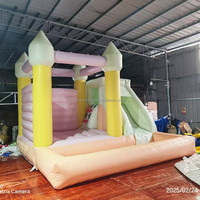 Château plein d'entrain gonflable d'usine de maison de rebond de château de saut de carrousel commercial de PVC avec le fournisseur de trampoline de piscine pour des enfants