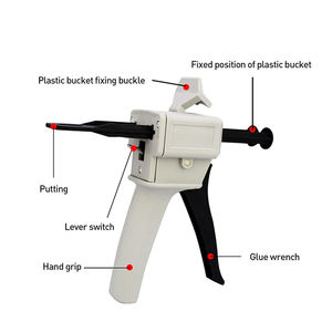 50ml Handarbeit spender pistole 1:1/2:1 Mischen ab Klebe pistole Metalls chnalle Spender pistole - Product Image 6