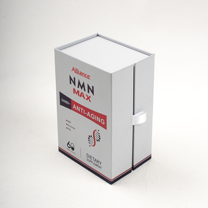 Boîte d'emballage de luxe personnalisée pour compléments alimentaires, style <span class=keywords><strong>livre</strong></span>, fermeture magnétique à rabat, boîte cadeau rigide avec insert en mousse - Product Image 5