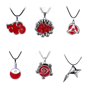 Anime producto <span class=keywords><strong>Konoha</strong></span> Akatsuki Nube Roja logotipo colgante Kakashi ojo redondo <span class=keywords><strong>Naruto</strong></span> collar - Product Image 1