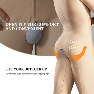 Crochets avant Hommes Shapewear Post Op Corps Complet Faja Gaines Colombiennes Vêtement de Compression Contrôle du Ventre Corps Shaper - Product Image 2