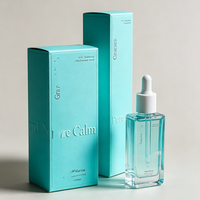 Boîte en papier personnalisée avec logo sur mesure, recyclable, pour cosmétiques de luxe, crème pour le visage, sérum de soin de la peau, parfum, avec gaufrage