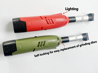 Meuleuse d'angle micro professionnelle 360W, batterie lithium rechargeable 16.8V, pour découpe, polissage et ponçage, meuleuses droites