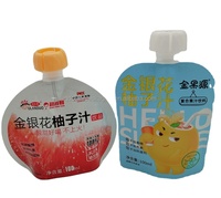 Sacs d'emballage de jus de fruits Pochette à bec verseur Sacs en Mylar Sachet de jus de fruits à impression personnalisée Pochette debout avec bec verseur