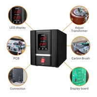 Regulador de Voltaje Automático Monofásico de 220V SVC 500VA 1000VA 1500VA 2000VA con Servomotor